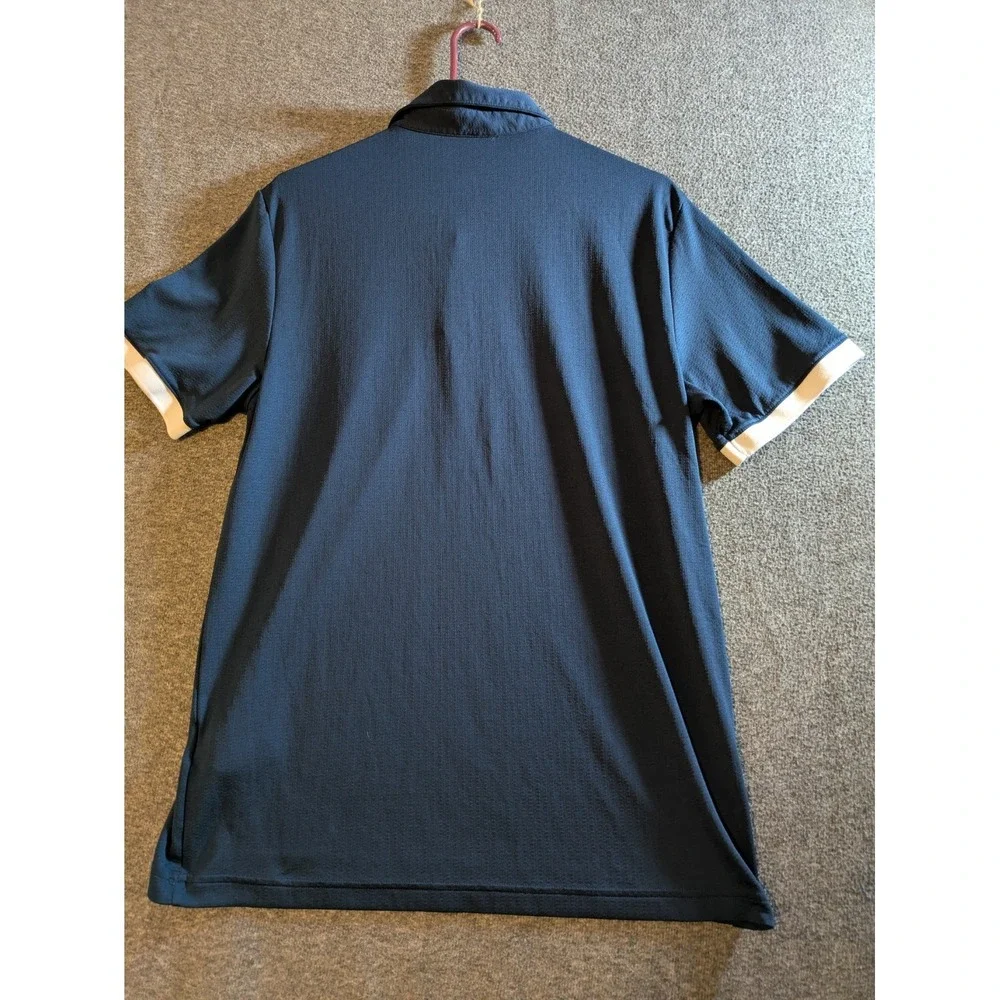 Adidas Shirt Mens Medium Windsor Blue Heat.RDY Tech Golf Polo Performance
